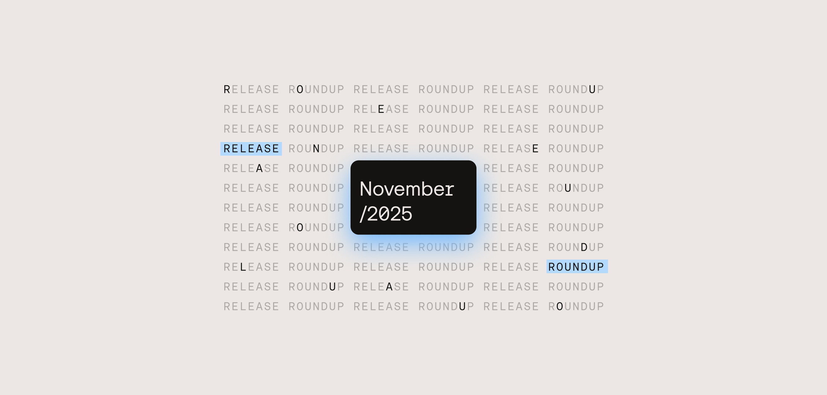 Release Roundup November 2025